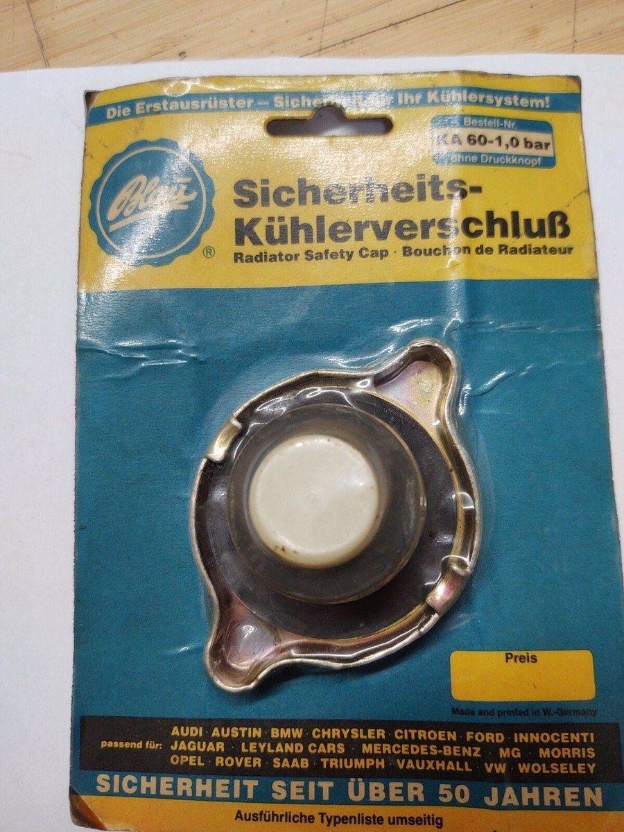へドン Blau Vintage Radiator Cap 1.0 bar Mercedes, BMW, Audi, VW