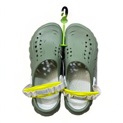 Crocs Echo Clogs Moss Green Unisex Adults Size 13 207937-308 Crocs Echo Clogs Moss Green Unisex Adults Size 13 207937-308