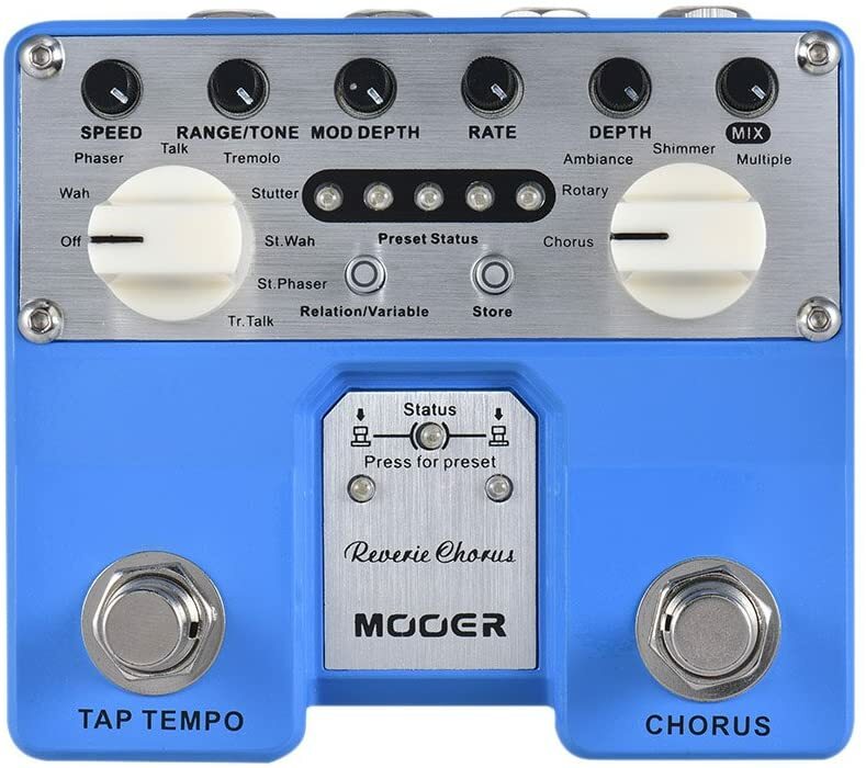 Mooer Guitar Effects Pedal Reverie Chorus Pro Twin MTWINCH1