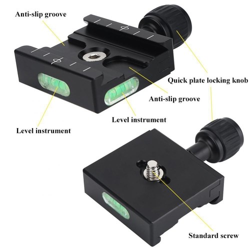Alumin QR50 Black 50*38mm Plate Clamp Adapter Quick Release Mini Camera Tripod - Picture 11 of 12