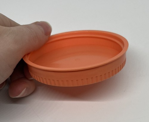 New Crown Royal Peach Plastic Cup With Lid Canning Jar Style Orange Lids - Picture 9 of 9