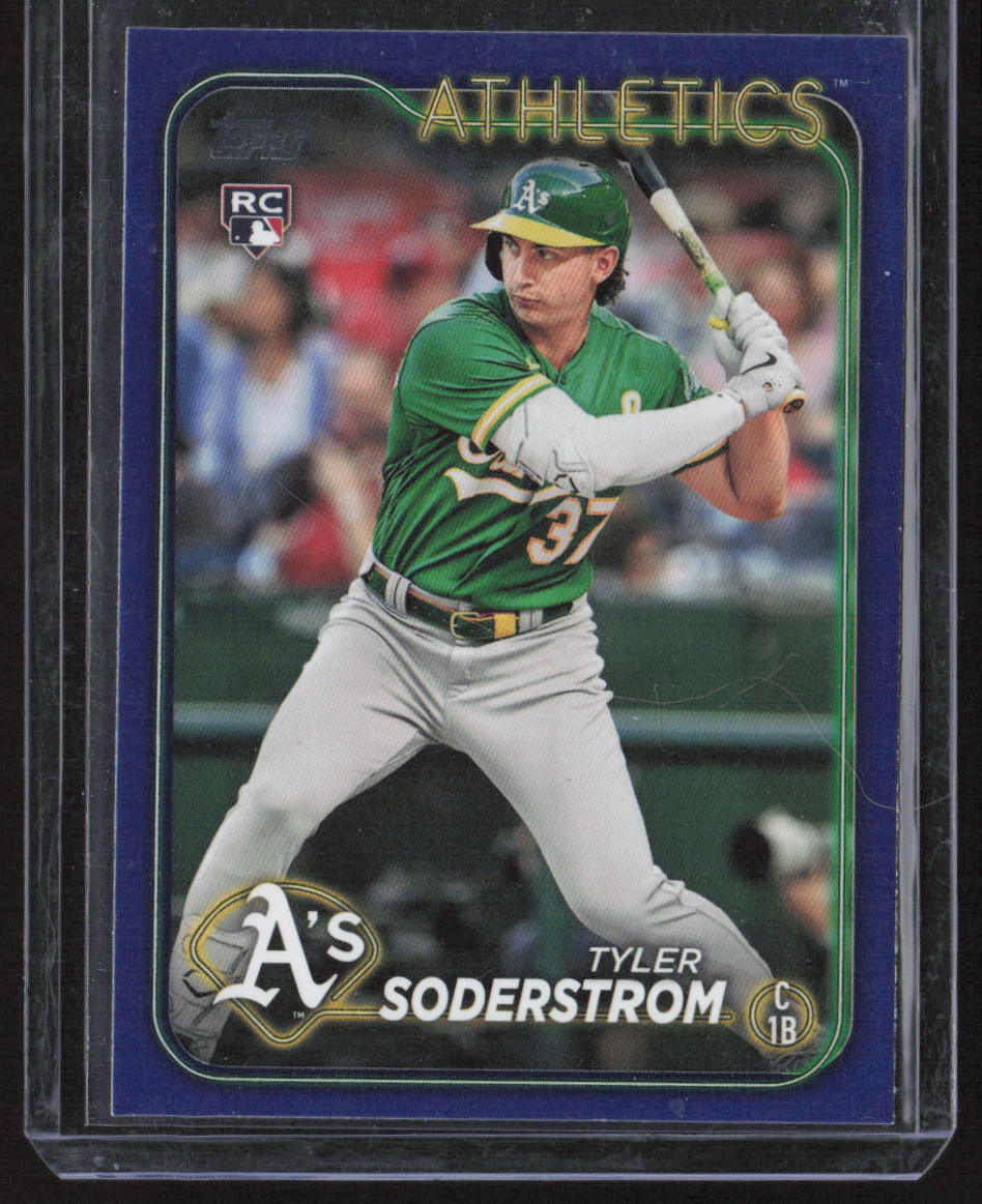 Tyler Soderstrom 2024 Topps Royal Blue #244 Oakland Athletics