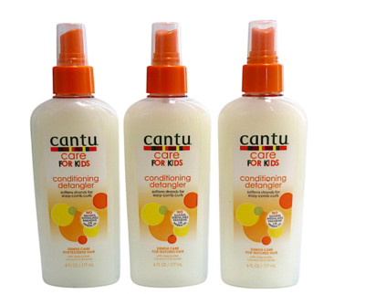 3 x Cantu Care for Kids Conditioning Detangler Shea Butter Coconut Oil Honey 6oz