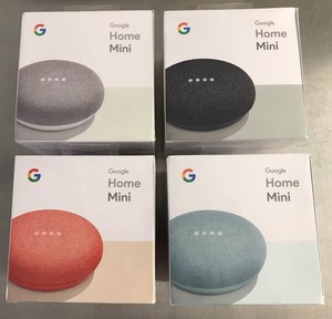 GOOGLE-HOME-MINI-SMART-SPEAKER-GOOGLE-ASSISTANT-Charcoal-Chalk-Aqua-Coral-NEW