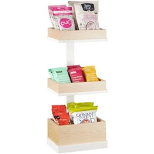 Cal-Mil Blonde 9 1/2" x 7" x 20 1/2" Three Tier Merchandis WS-2112231915