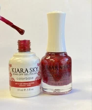 Kiara Sky Soak-off Gel polish Let's Get Rediculous G480 + Nail Polish -Matching 