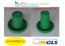 MANGIATOIA POLLI GALLINE PULCINI VOLATILI A TRAMOGGIA  ANTISPRECO 8kg o 15 kg 