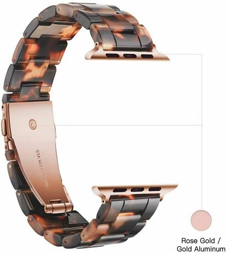 Resin Watch Band Wrist Strap Bracelet For Apple Watch Series 9 8 7 6 5 4 3 2 SE - Picture 36 of 42
