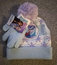 Disney Frozen Elsa  Anna Hat  Gloves New