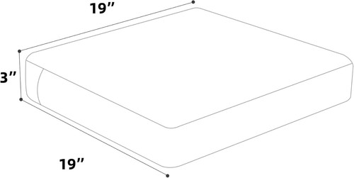 Juego de 2 cojines para sillas de exterior rojos de lujo - impermeables y lavables a máquina - Imagen 4 de 8