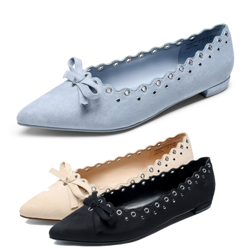 Women Comfortable Slip On Flat Shoes Pointed Toe Casual Office Work Shoes