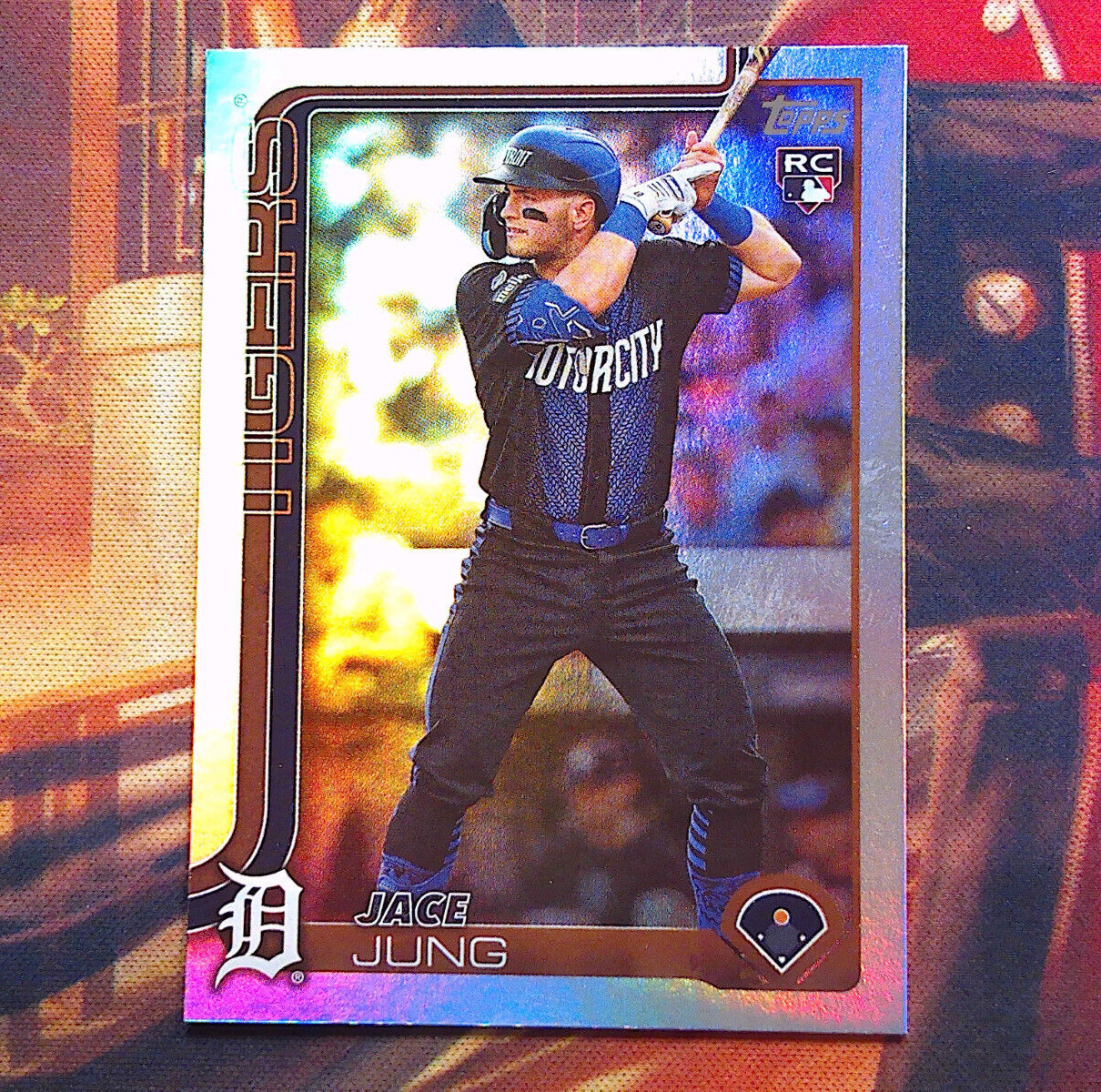 2025 Topps Series 1 - Rainbow Foil #80 Jace Jung (RC)