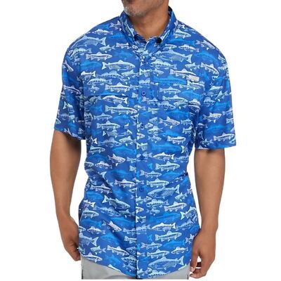 Ocean + Coast & Teal Tree Collaboration Blue Vented Fishing