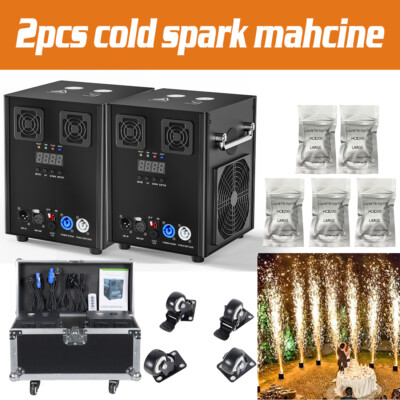 Sparkular Funkenmaschine 700W Cold Spark Machine DMX 512 DJ Hochzeit Weihnachten
