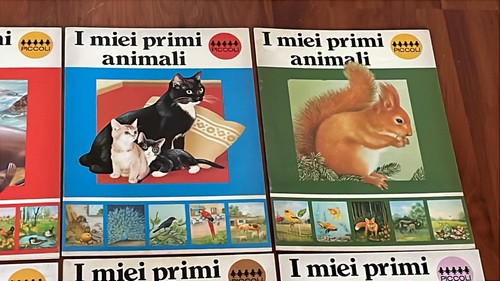 I MIEI PRIMI ANIMALI SERIE COMPLETA 8 LIBRICINI ILLUSTR.X BAMBINI-PICCOLI 1978 - Afbeelding 3 van 10