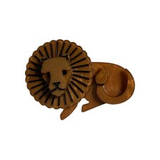 Stunning Layered Lucite Loin Brooch