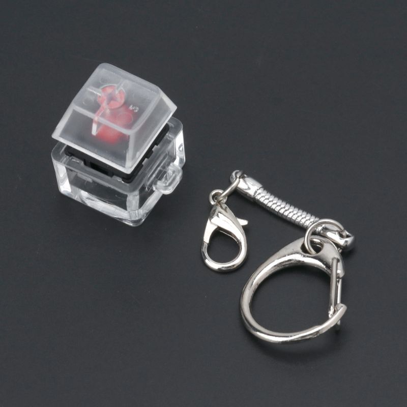 1-Key Mechanical Keyboard with Transparent Keycap for Switch Tester and Key Testing