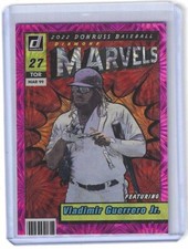 Vladimir Guerrero Jr 2022 Donruss #M-7 Pink Fireworks Marvels Toronto Blue Jays