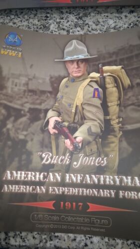 DID WWI American Infantryman 191`7 "BUCK JONES"  Action  Figure 1:6 scale NIB - Photo 1/8