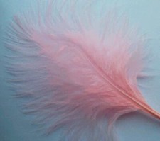 Pink Turkey Marabou Feathers Feathers 200 pc 2-4" Glue or Sew on Application