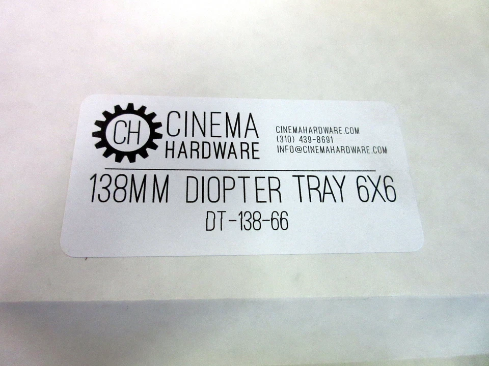 New 138mm Diopter Tray For Arri Style 6.6 X 6.6 Matte Box w/ Tiffen +1/2 Filter - Image 3 of 4