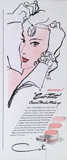 Vintage Print Ad 1940's Coty Sub Tint Cream Powder Makeup Modern Smooth Clear