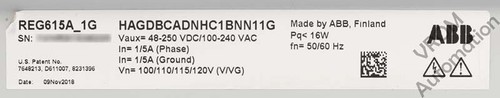 *READ* ABB REG615A_1G ABB REG615 GENERATOR PROTECTION AND CONTROL RELAY - Bild 2 von 6