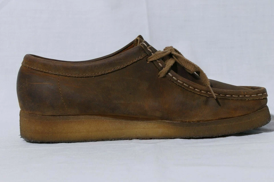Clarks Originals Wallabees Womens Brown Suede Leather Gum Shoes US 10 / EUR 41.5 - Image 2 of 4