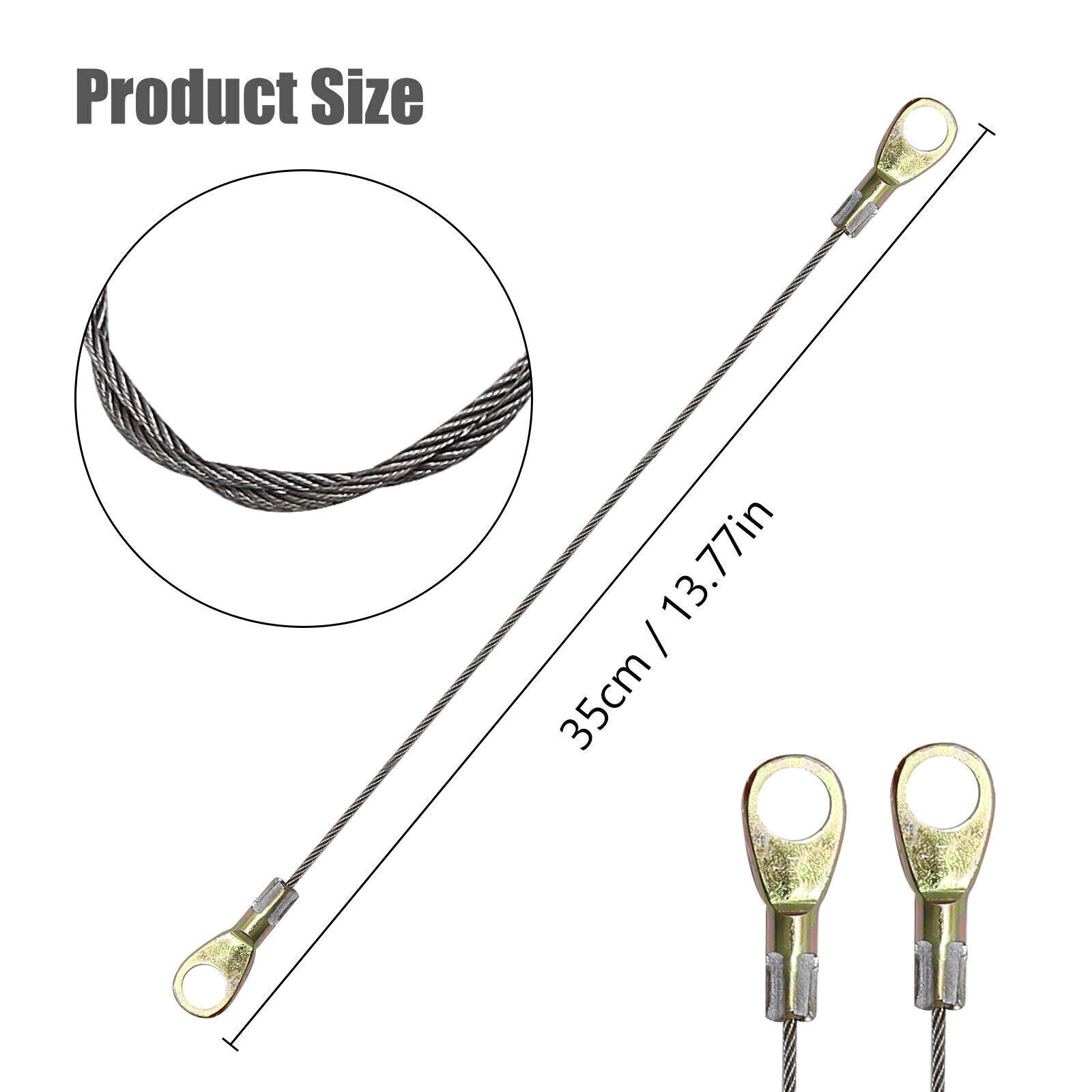 2Pcs Tailgate Tail Gate Cables For Kawasaki Mule 3000 3010 3020 53045