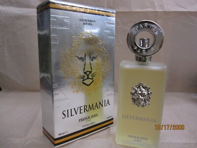 SILVERMANIA by FRANCK NOVA PARIS 3.4 FL oz/ 100 ML Eau De Parfum Spray Sealed