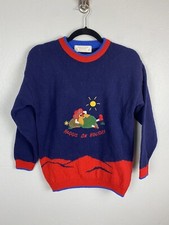 Highland Home Industries Natural Pure New Supersoft Lambswool Christmas Sweater