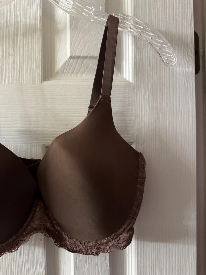 🤎🤎Delta Burke коричневый с подкладкой на косточках футболка бюстгальтер размер 36D🤎🤎 - Изображение 2 из 4