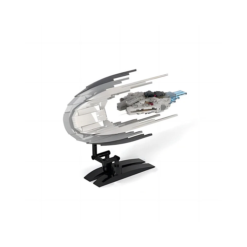 MOC: Movie Scene Diorama with Micro Ship and Hyper Speed Effect 339 Pieces - Image 4 of 4