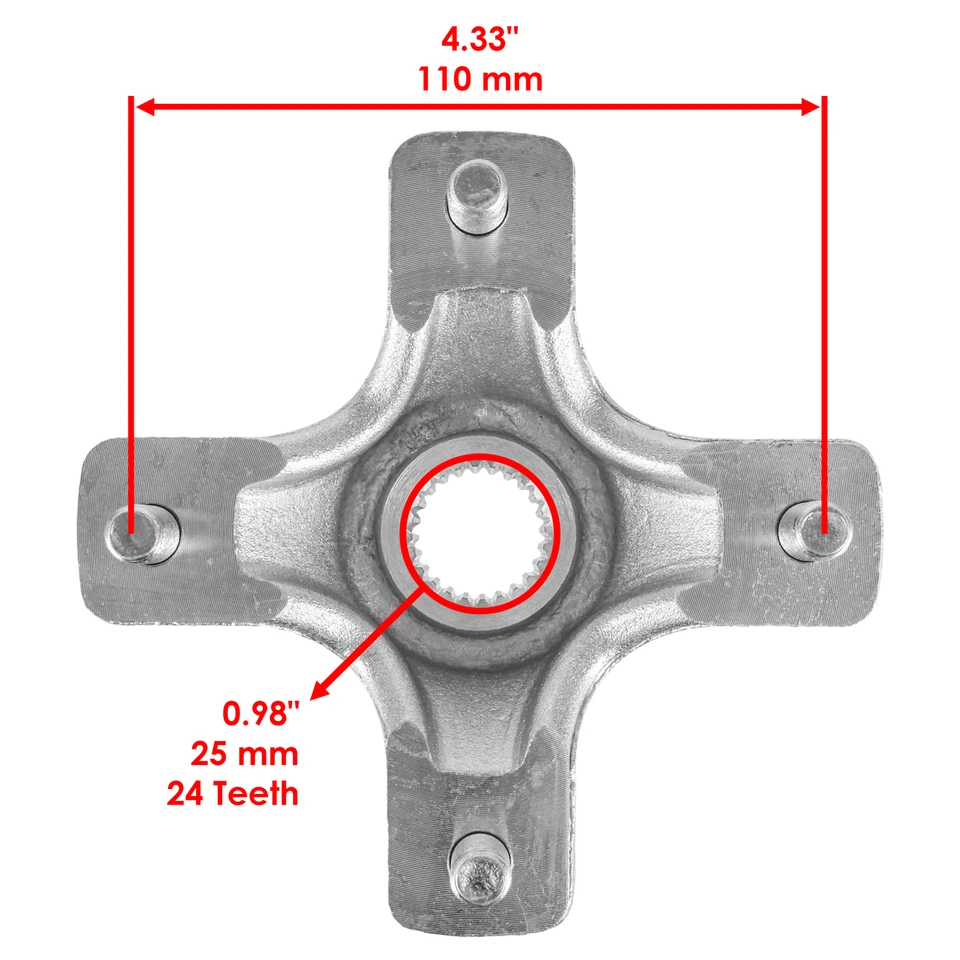 Bujes de rueda trasera izquierda y derecha para Honda Sportrax 250 TRX250EX 2X4 2001-2008/2x Foto 2 de 4