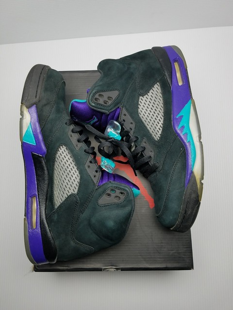 2013 Retro Nike Air Jordan V 5 Black Grape Size 11