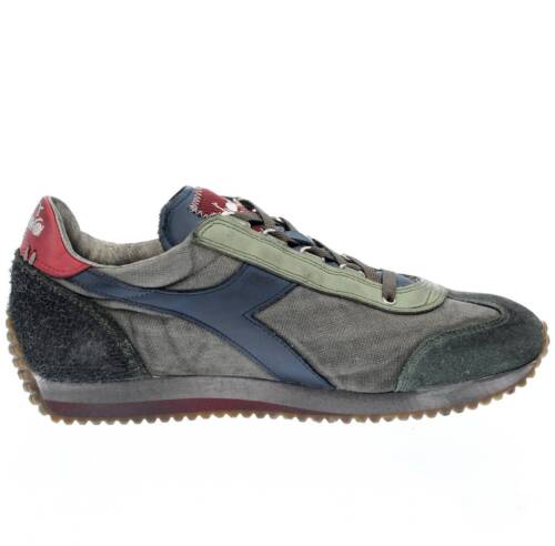 Diadora Heritage Equipe Dirty Stone Wash - Sneakers Basse Verde - Uomo Scarpe - Foto 2 di 4