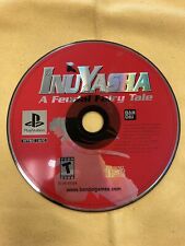 PS1 Inuyasha A Feudal Fairy Tale Sony PlayStation One 1 2003 DISC ONLY Tested