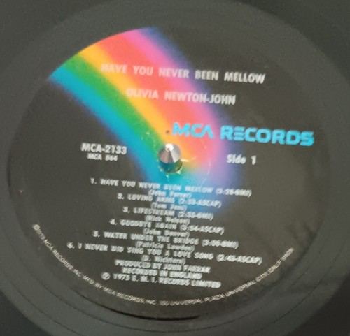 Olivia Newton-John – Have You Never Been Mellow - 1975 LP record VG+, cover VG - Picture 3 of 3