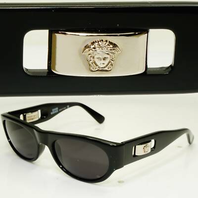 Gianni Versace 1996 Mens Vintage Black Medusa Sunglasses MOD 474/A