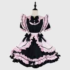 Women Plus Size Japanese Luxury Maid Dress Cat Waiter Cosplay Lolita Party