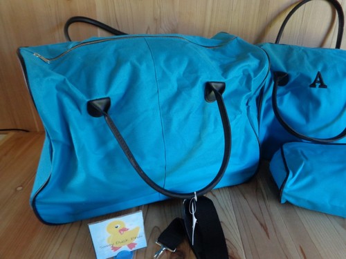 Blue Annie Travel Luggage 3 Pcs Rolling Duffle Bag Tote and Personal Case - Picture 4 of 7