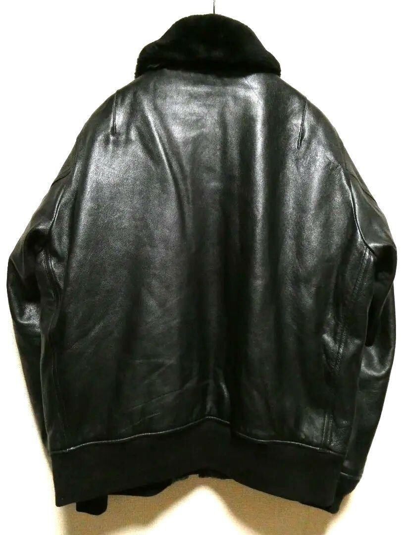 ジャケット・アウター VINTAGE AVIREX B-15 LEATHER 古着 70s USA製 AVIREX Type B-15 ムートン ボア パデッド 本革