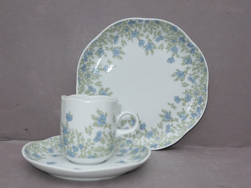 Tirschenreuth Fleur Fiorita - Vergissmeinnicht 1 von 6 Tasse Untere Kuchenteller - Picture 9 of 16