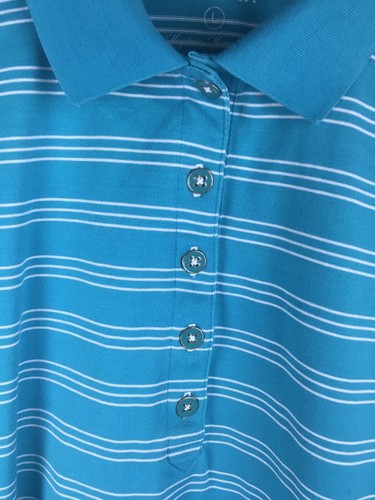 Peter Millar Damen kurzärmeliges Feuchtigkeitsmanagement Golf Polo Large - Bild 3 von 9