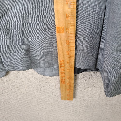 Tommy Hilfiger Jacket Mens 40L Gray Blazer Worsted Wool 2 Button Suit Coat - Afbeelding 13 van 16