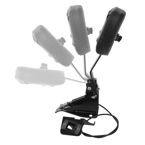 Adjustable Driver Backrest Pad w/Mounting Kit Fit For Harley Touring 2009-2024 - Bild 4 von 12