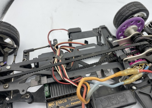 For Parts HPI RS4 FRP Chassis mit Motor und Regler Oldtimer selten - Bild 10 von 18