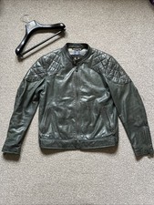 Kultige Belstaff Outlaw Lederjacke Salbei 1XL -2XL UK44/IT54 UVP 1295£