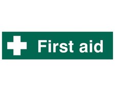 Scan SCA5212 First Aid Sign - PVC 200 x 50mm