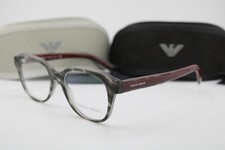 NEW GIORGIO ARMANI AR 7201 5856 CLEAR GREY BURGUNDY AUTHENTIC EYEGLASSES 51-18